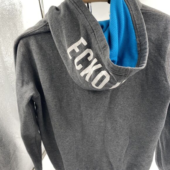 ECKO UNLTD Authentic Classic Hoodie Size XS Full Zip Gray And Blue - Picture 2 of 6